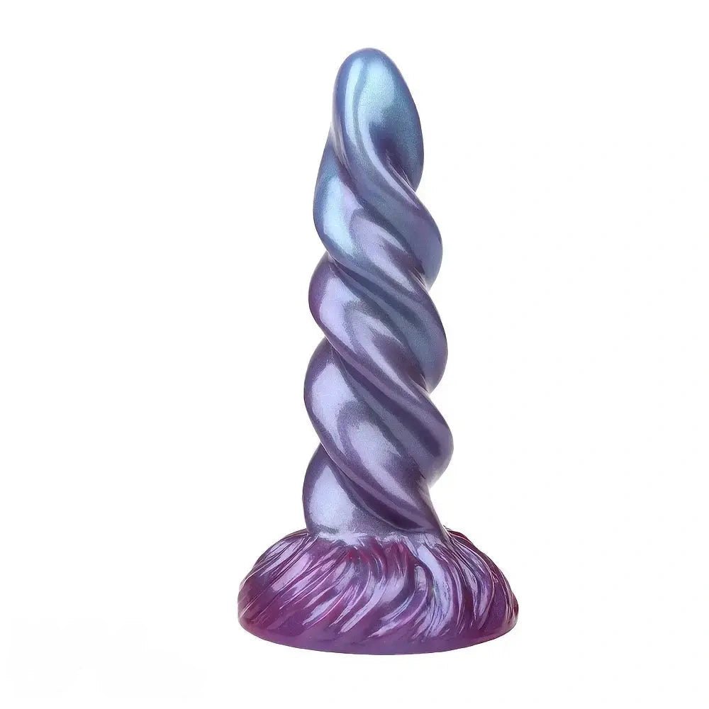 Spiral Twist Fantasy Dildo - Silicone Monster Fantasy Dildo