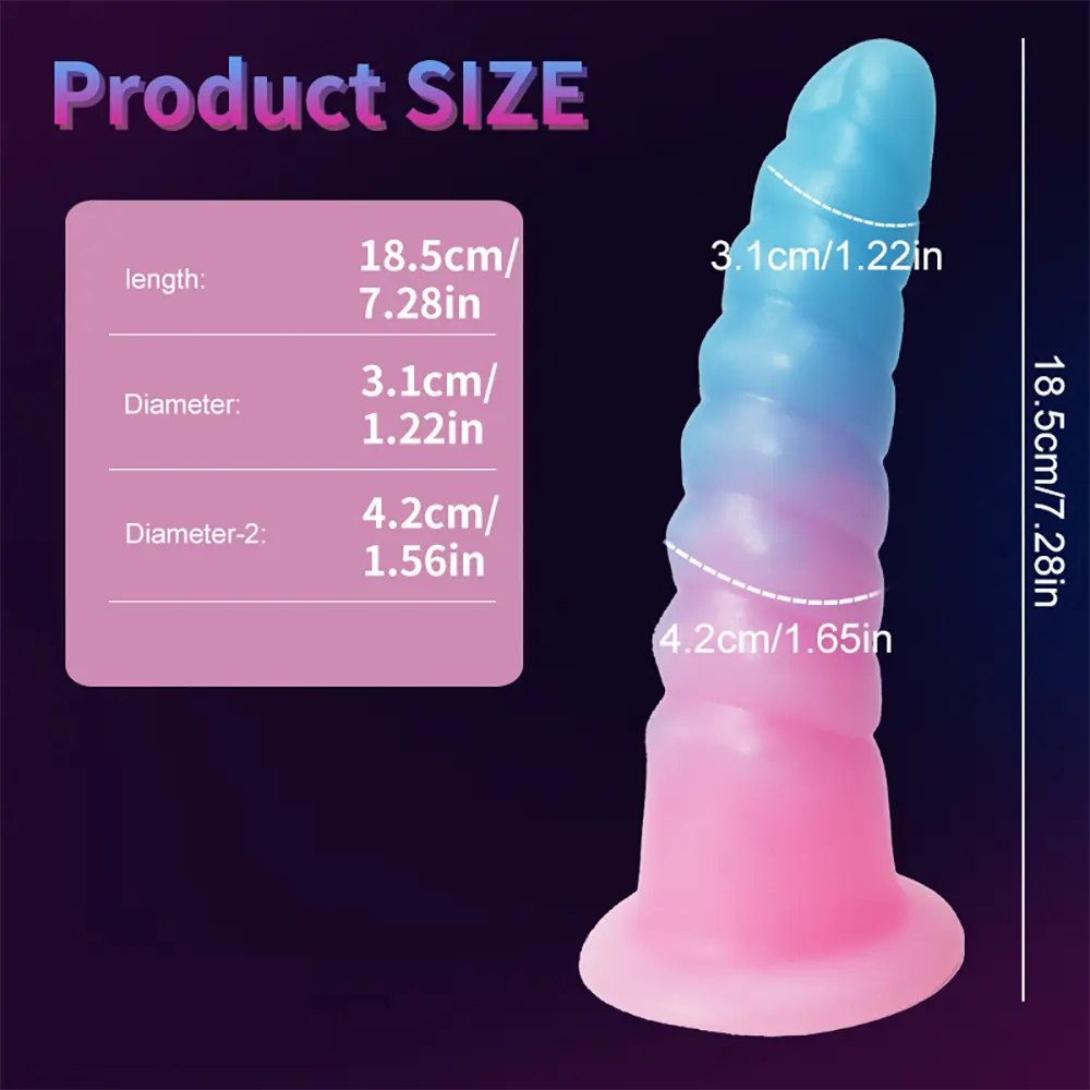 Spiral Wave Fantasy Dildo - Silicone Monster Dildo