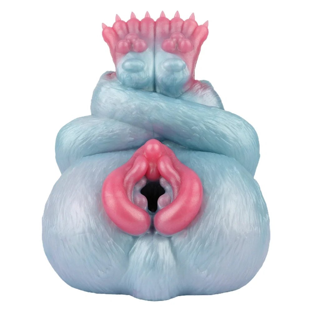 Spots Leopard Furry Masturbator - Single Channel Toy