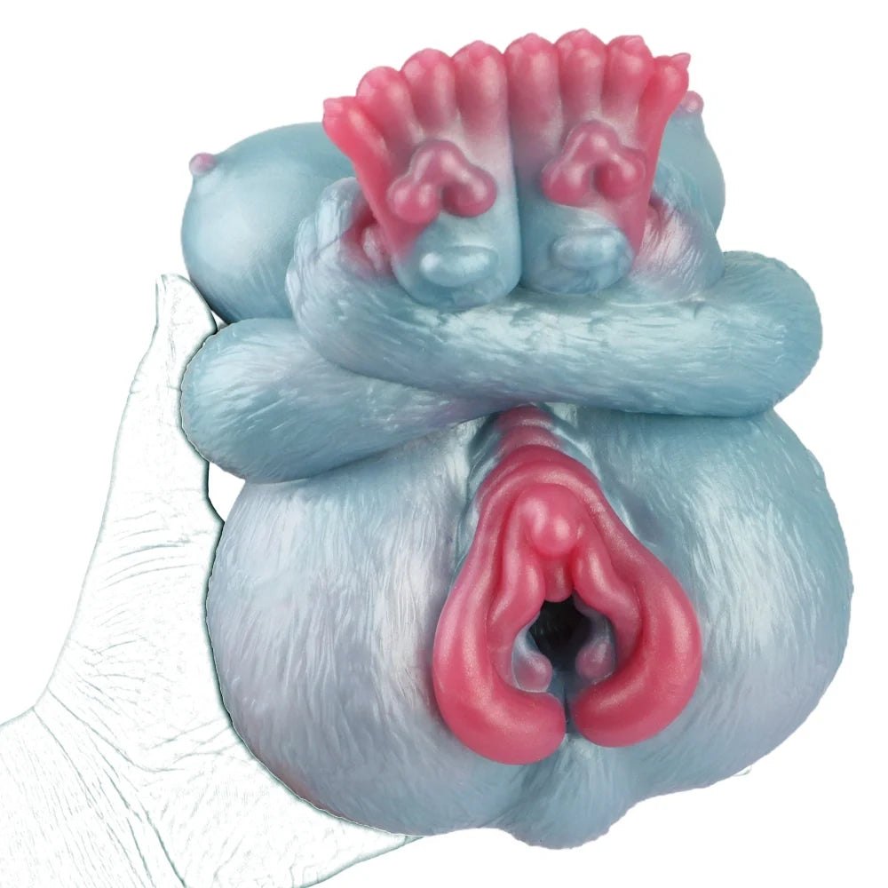 Spots Leopard Furry Masturbator - Single Channel Toy