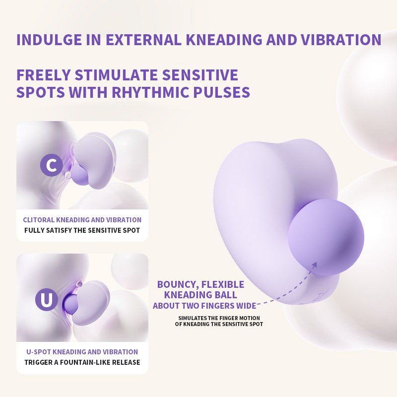 Squeeze Ball Dual-Zone Vibrator - Clitoral Stimulator Toy