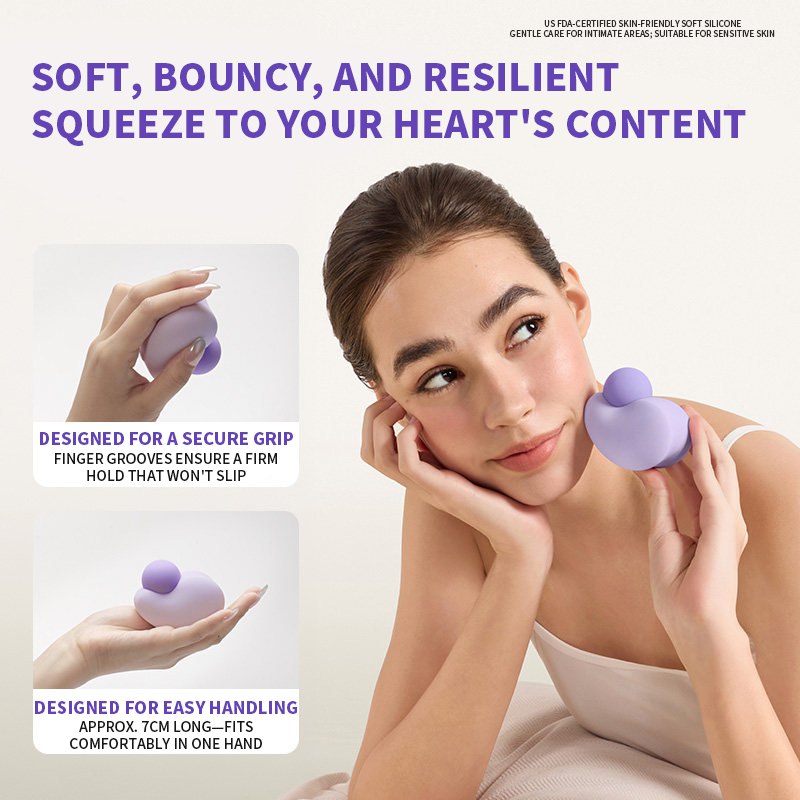 Squeeze Ball Dual-Zone Vibrator - Clitoral Stimulator Toy
