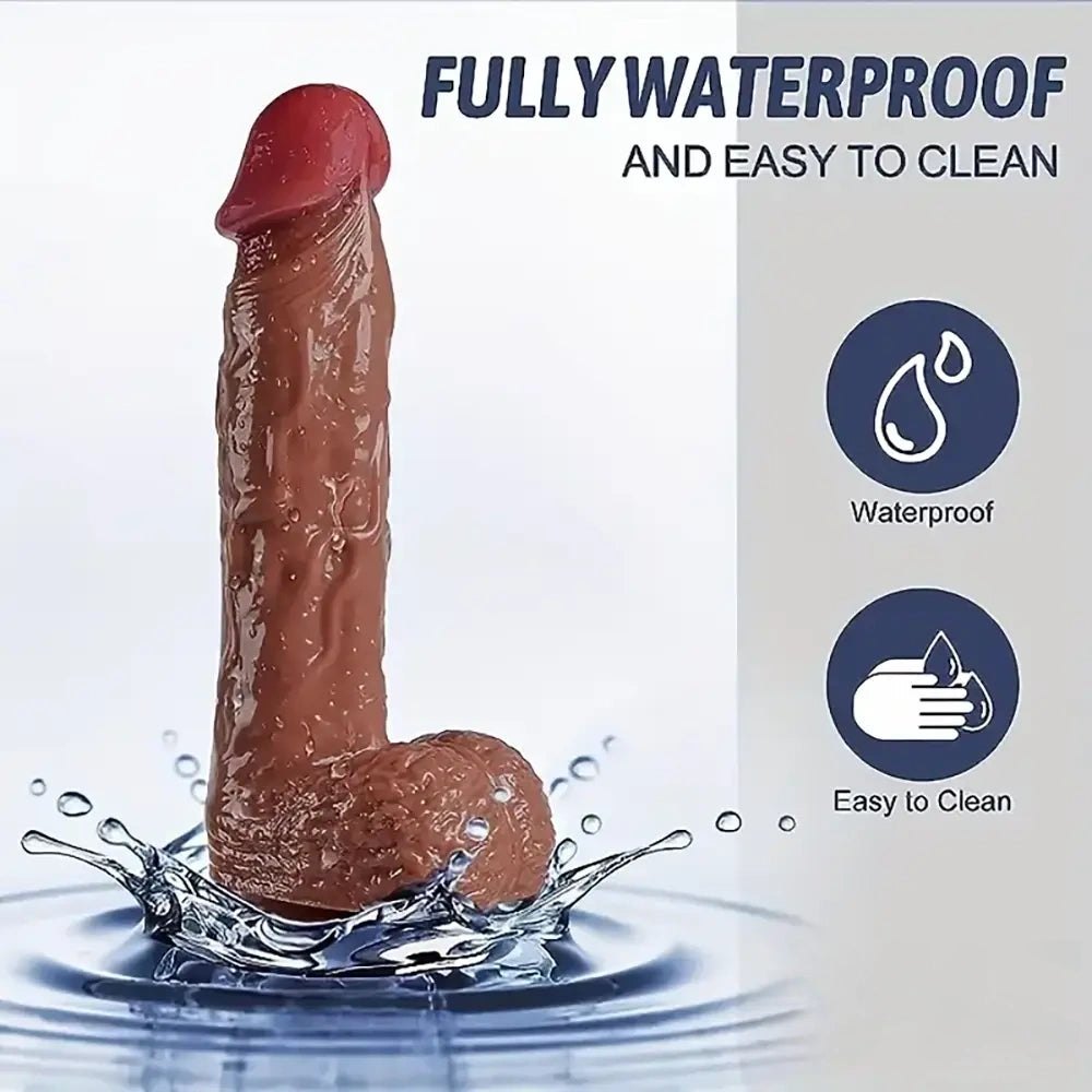 Squirting Curved Dildo 8.46 in - Curved PVC Sex Toy