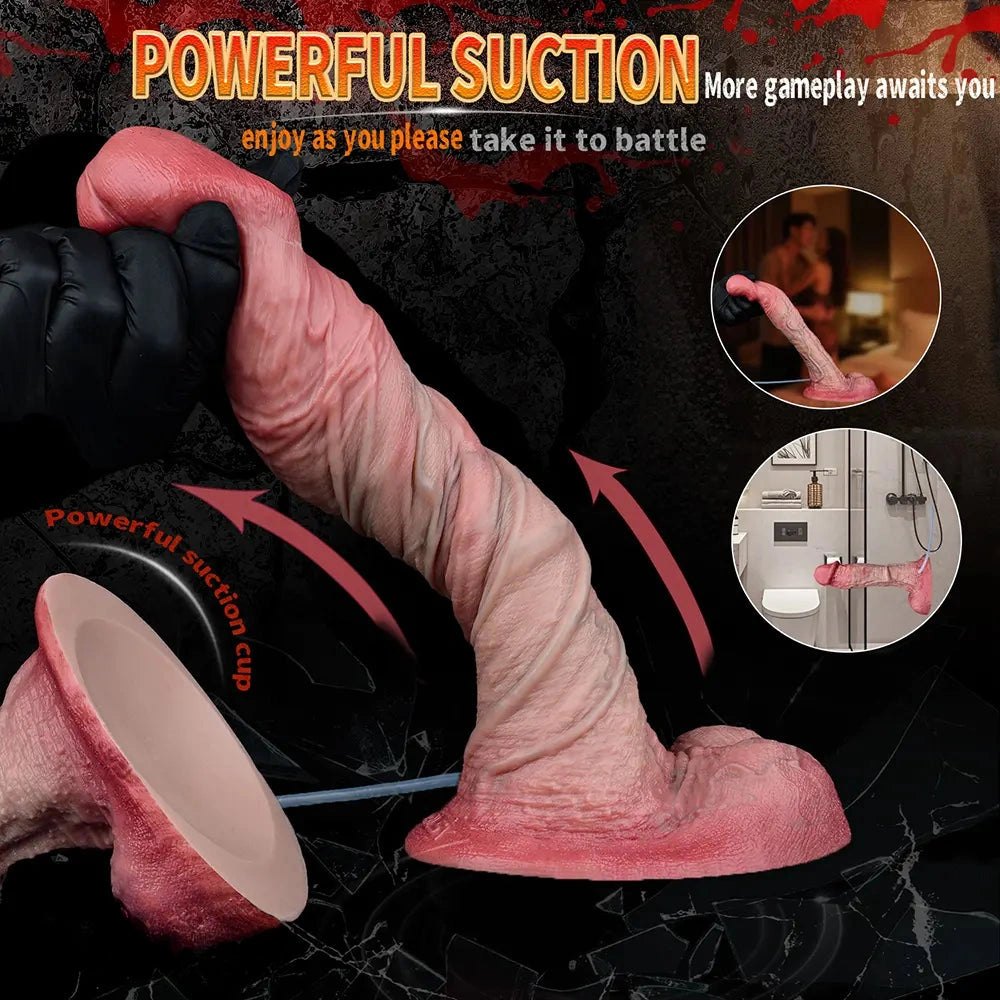 Squirting Dildo With Syringe Kit - Ejaculating Silicone Dildo