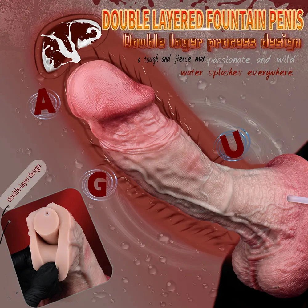 Squirting Dildo With Syringe Kit - Ejaculating Silicone Dildo