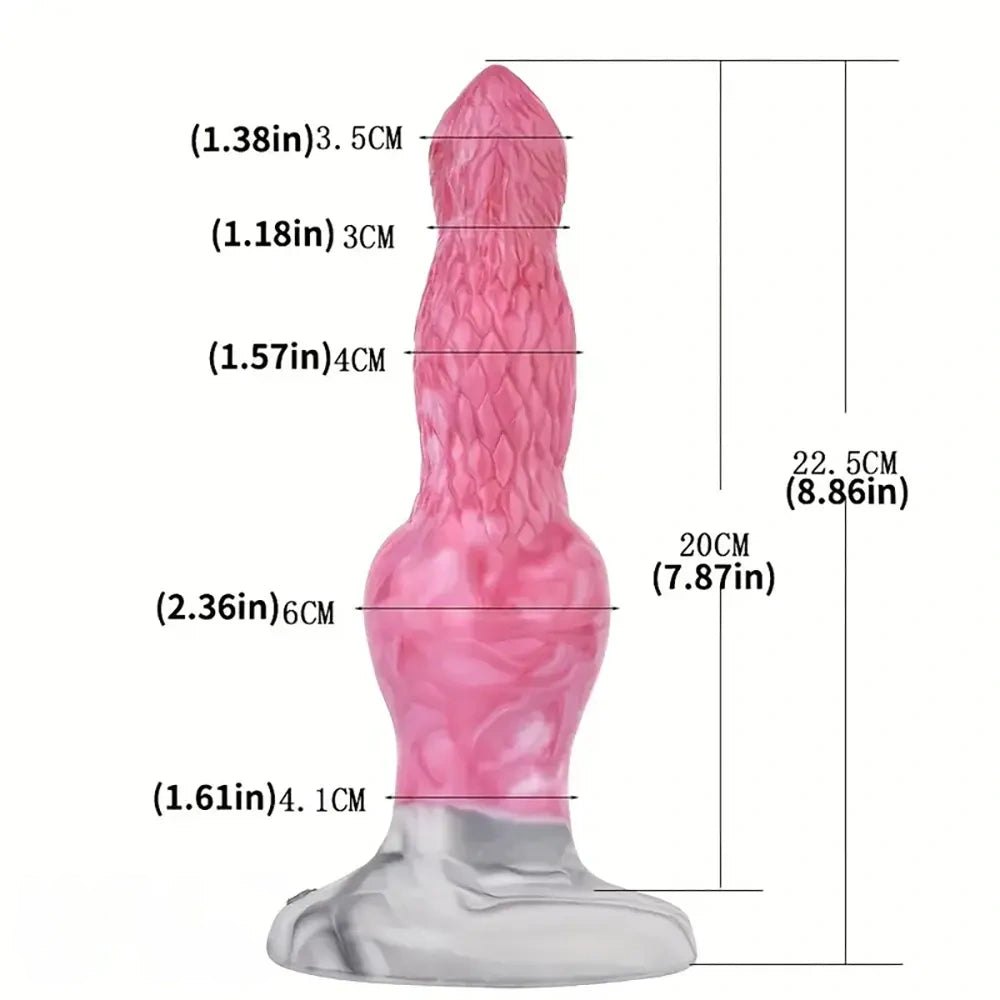 Squirting Dog Knot Dildo - Animal Style Silicone Dildo