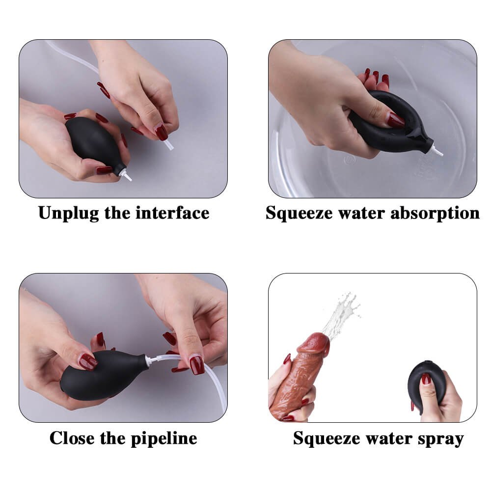 Squirting Ejaculating Dildo 8 in - Realistic Squirting Dildo
