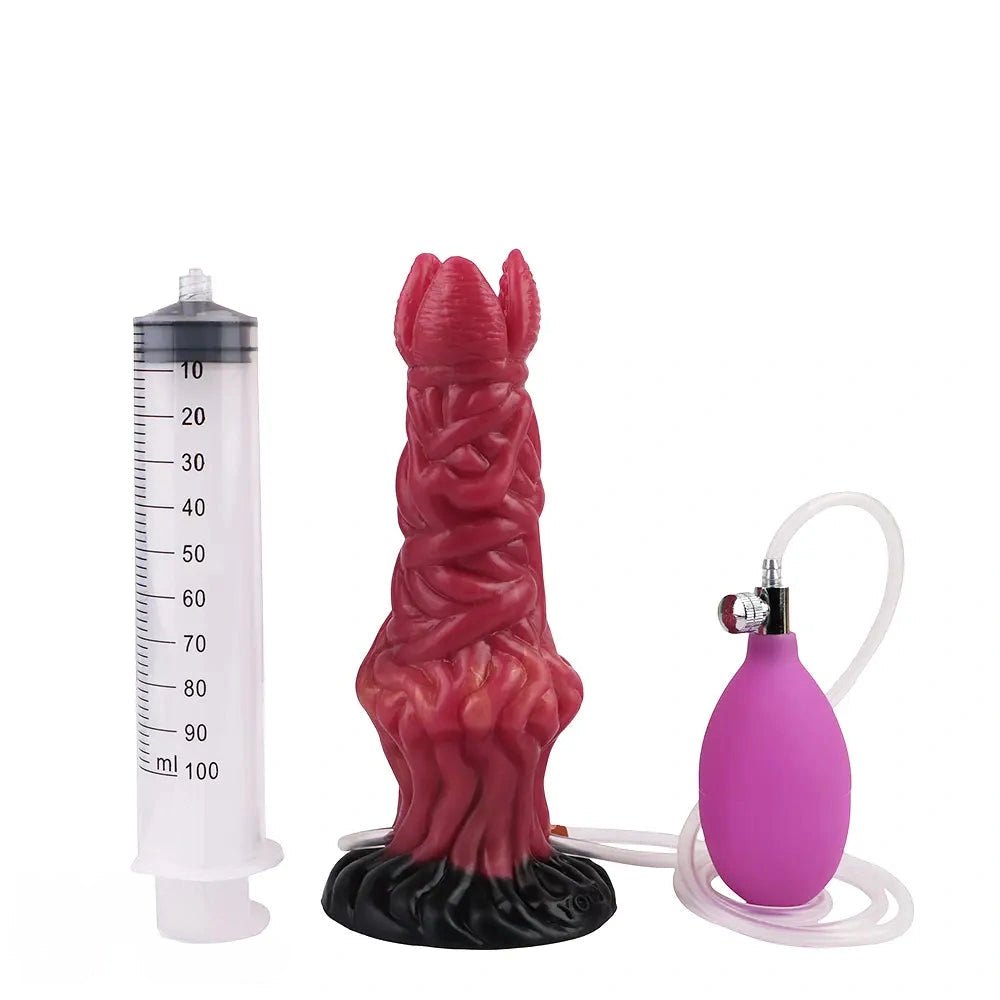 Squirting Fantasy Dildo 8 In - Silicone Fantasy Creature Dildo