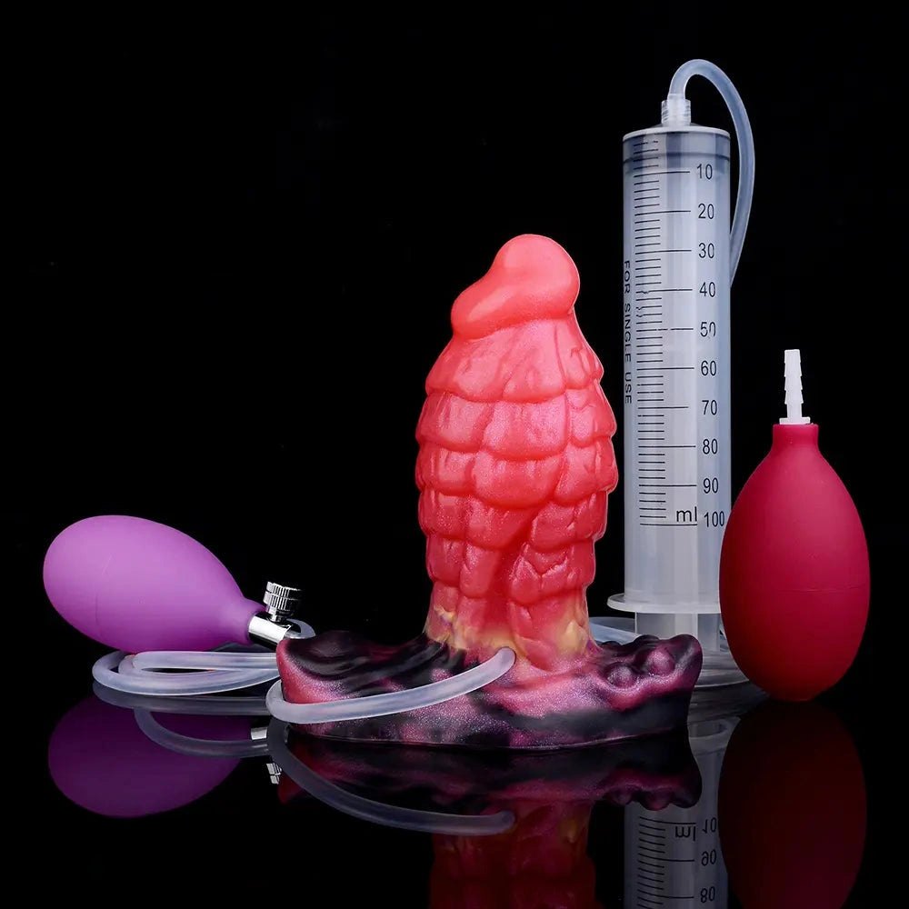 Squirting Fantasy Dildo 5.31 in - Inflatable Fantasy Dildo