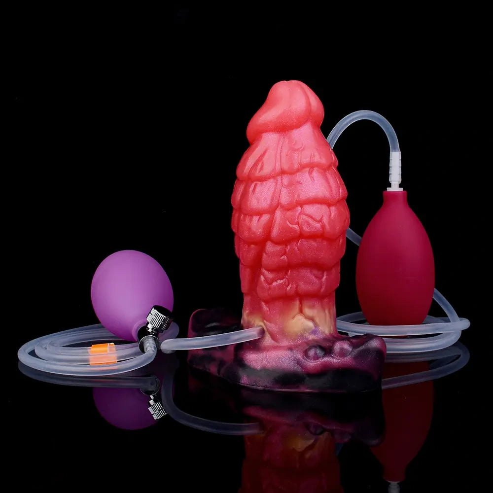 Squirting Fantasy Dildo 5.31 in - Inflatable Fantasy Dildo