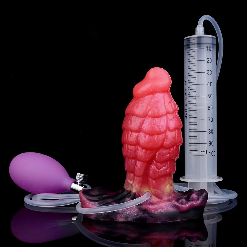 Squirting Fantasy Dildo 5.31 in - Inflatable Fantasy Dildo