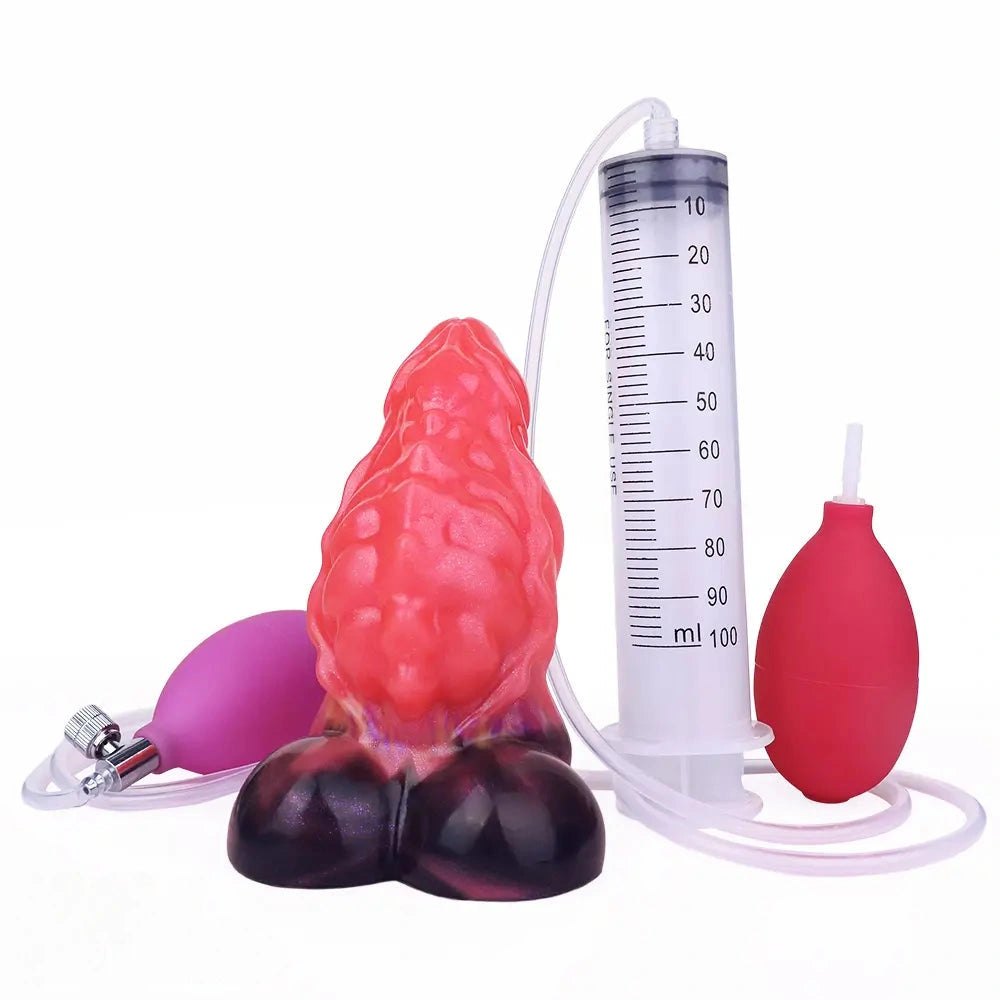Squirting Fantasy Plug Kit - Squirting Silicone Dildo