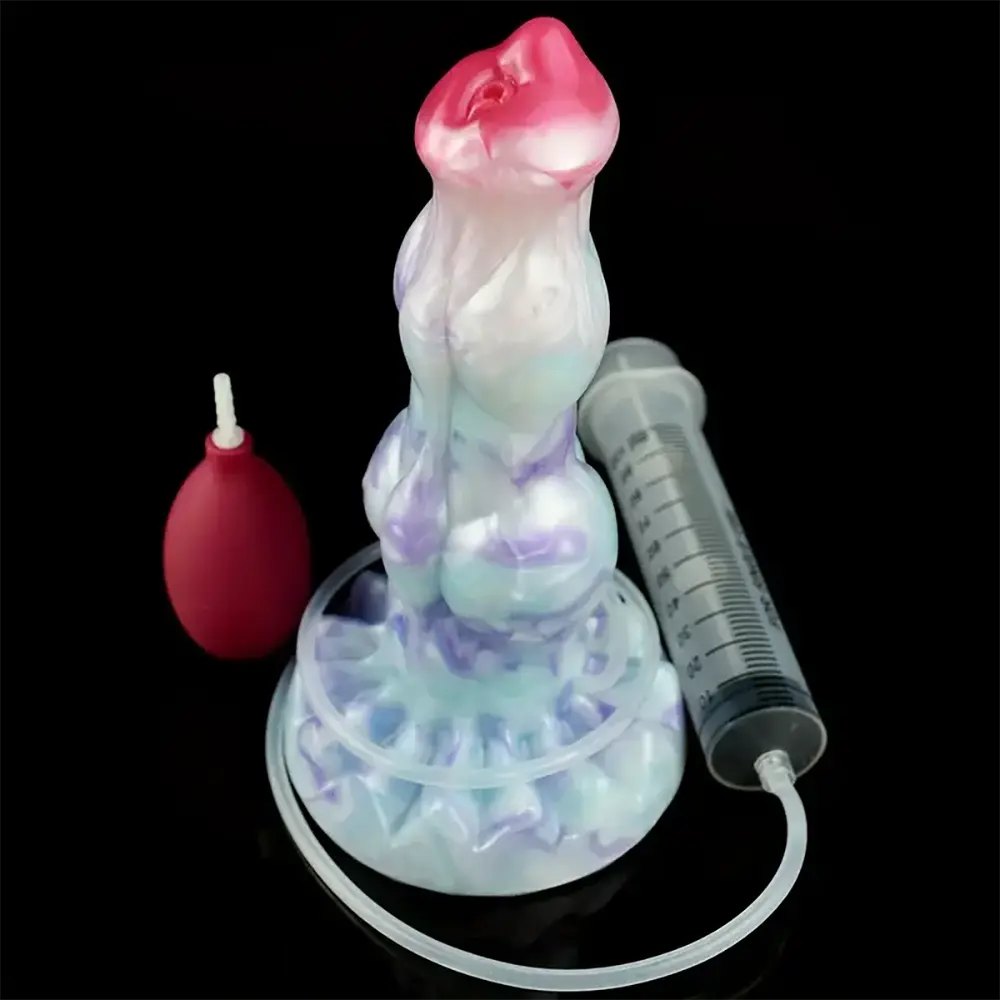 Squirting Fantasy Suction Dildo - Silicone Big Dildo