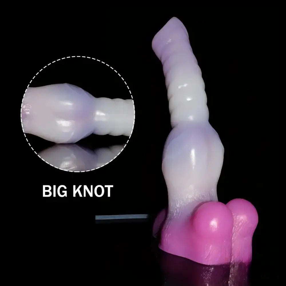 Squirting Knot Fantasy Dildo - Ejaculating Dildo 10 in