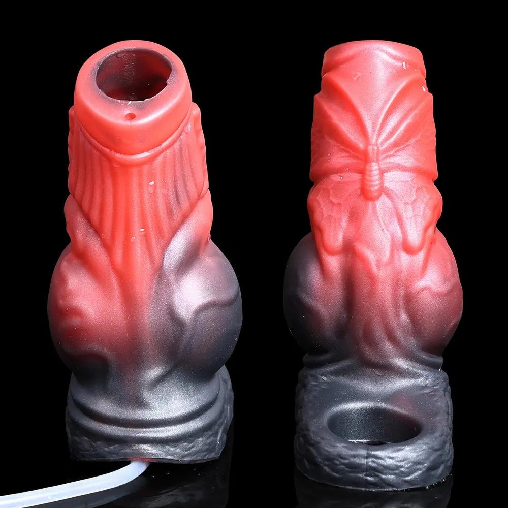 Squirting Monster Cock Ring - Silicone Sleeve Cock Ring