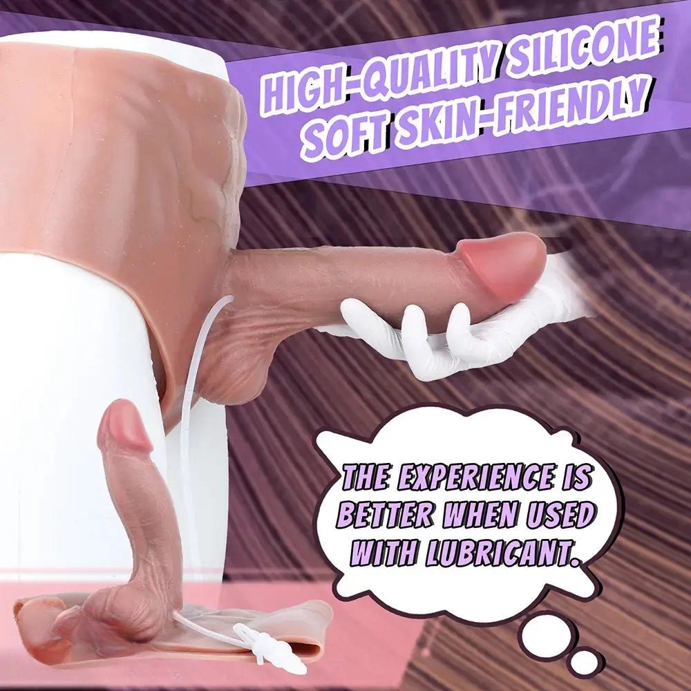 Squirting Strap-On Dildo - Panty Harness Strap-On Dildo