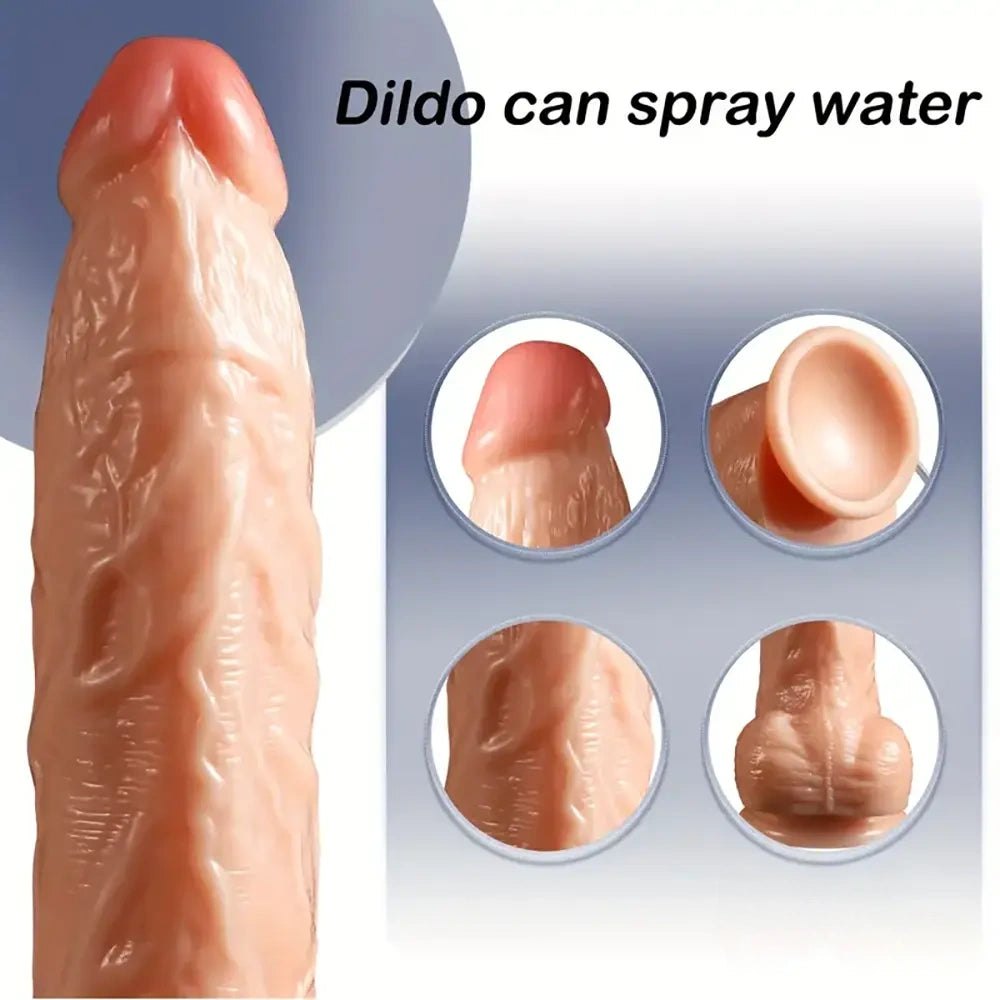 Squirting Realistic Dildo 9in - Realistic Squirting Dildo