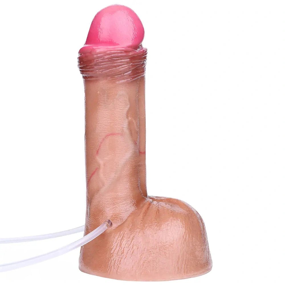 7.59in Squirting Realistic Dildo - Silicone Dildo With Airbag