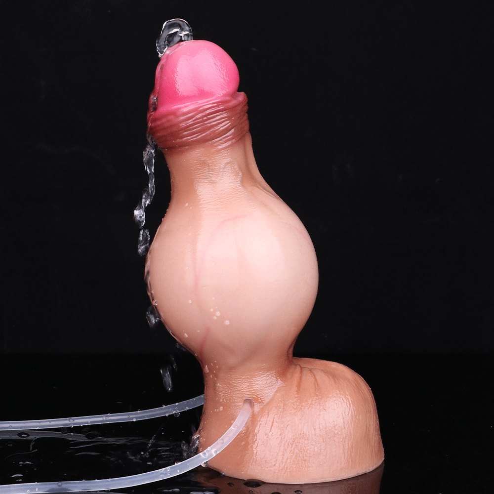7.59in Squirting Realistic Dildo - Silicone Dildo With Airbag
