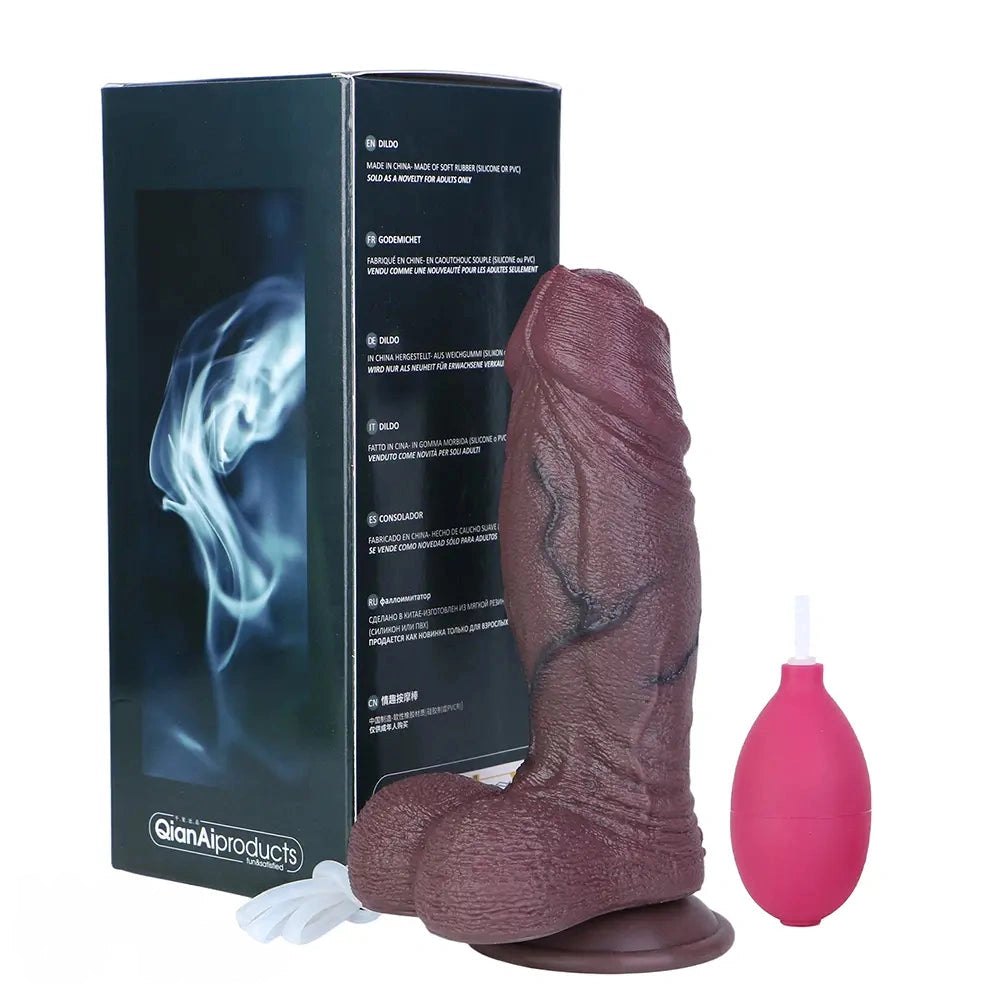 Squirting Realistic Dildo 8.66in - Realistic Silicone Dildo