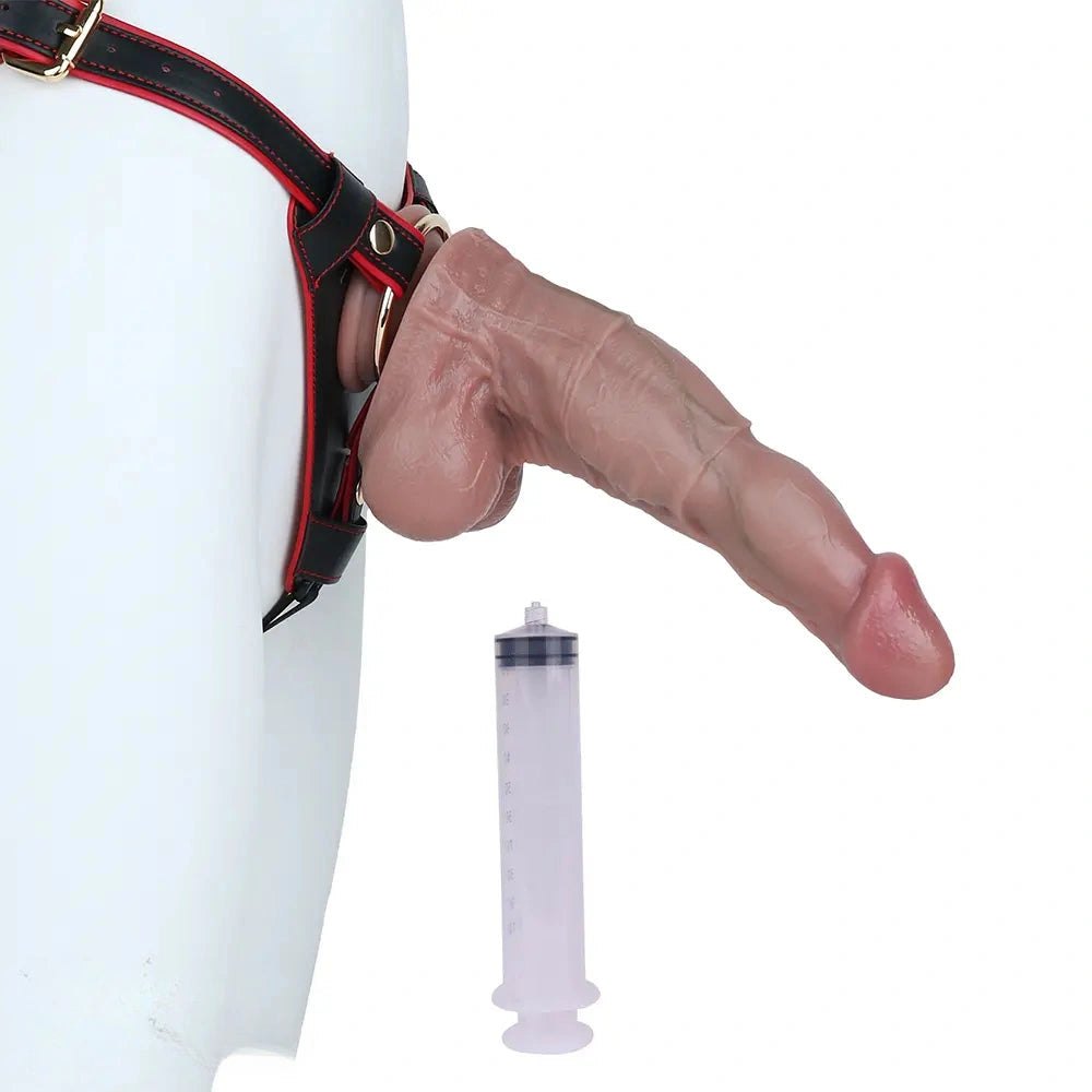 Squirting Silicone Dildo 10 Inch - Realistic Squirting Dildo