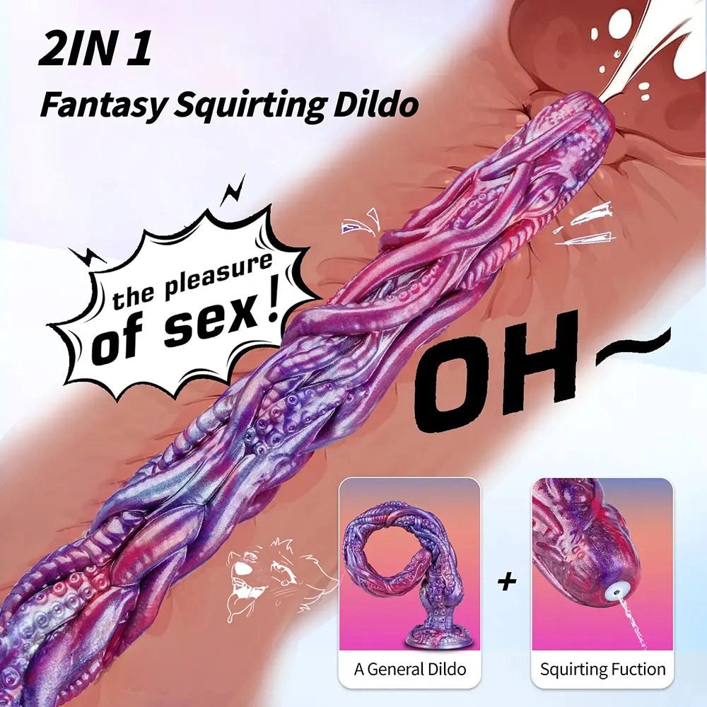 Squirting Tentacle Dildo - Monster Fantasy Dildo