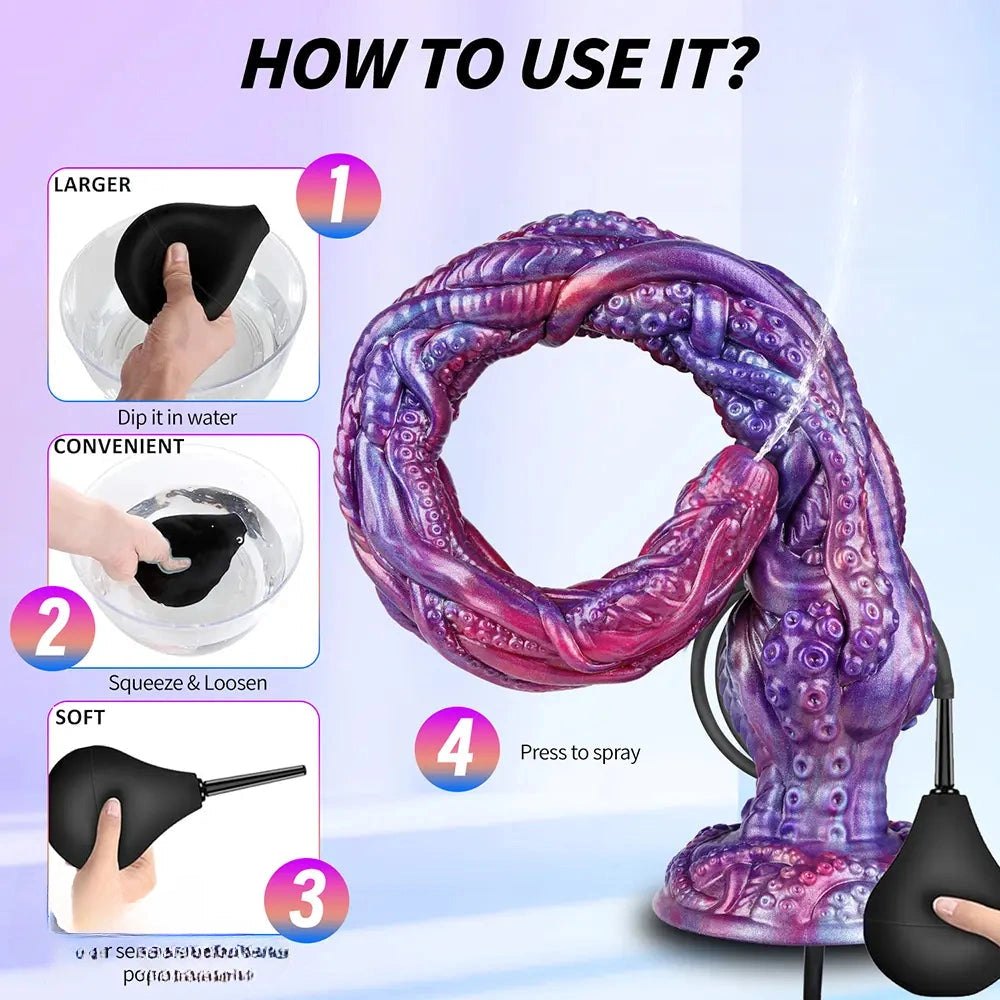 Squirting Tentacle Dildo - Monster Fantasy Dildo