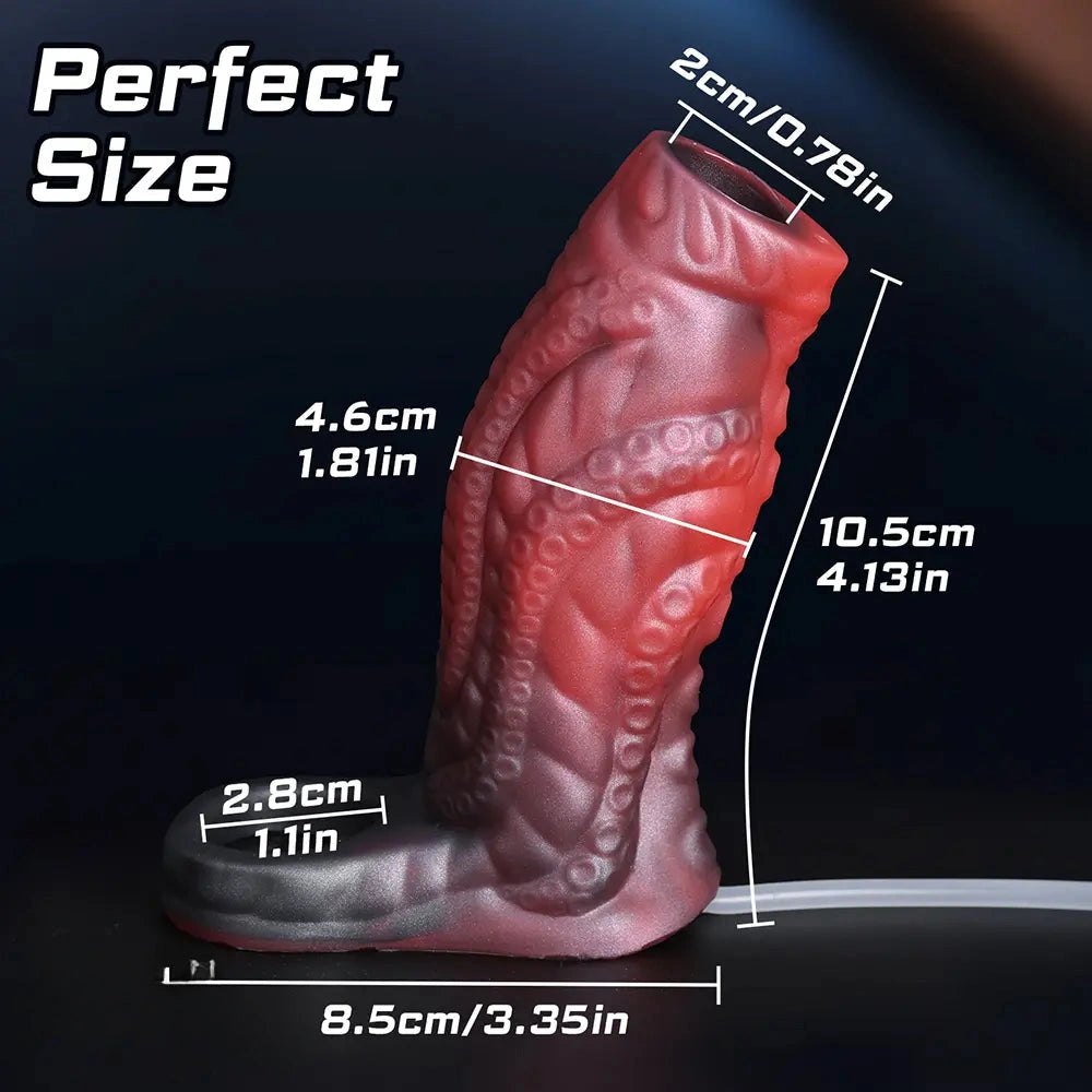 Squirting Tentacle Penis Sleeve - Cock Extension Sleeve