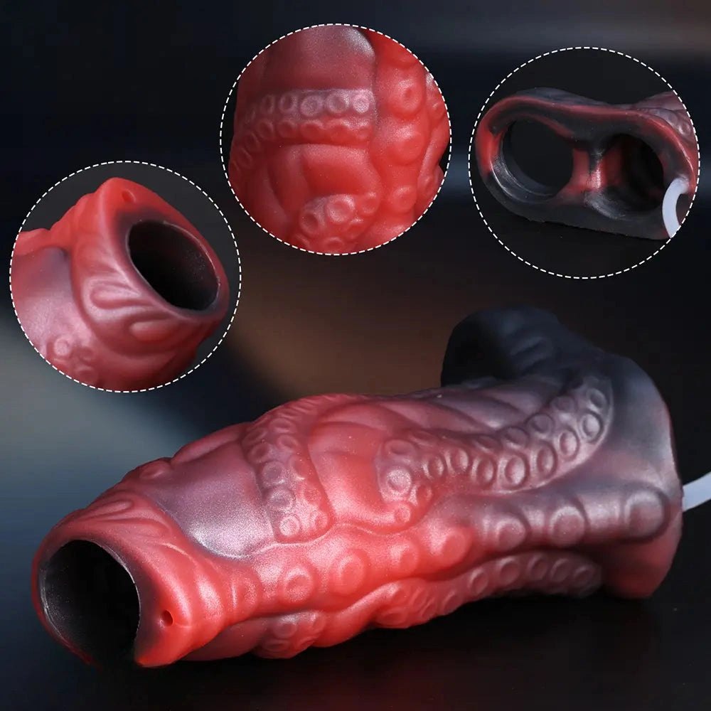 Squirting Tentacle Penis Sleeve - Cock Extension Sleeve