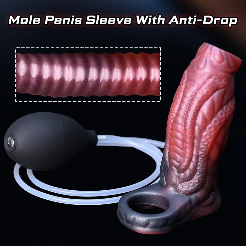 Squirting Tentacle Penis Sleeve - Cock Extension Sleeve