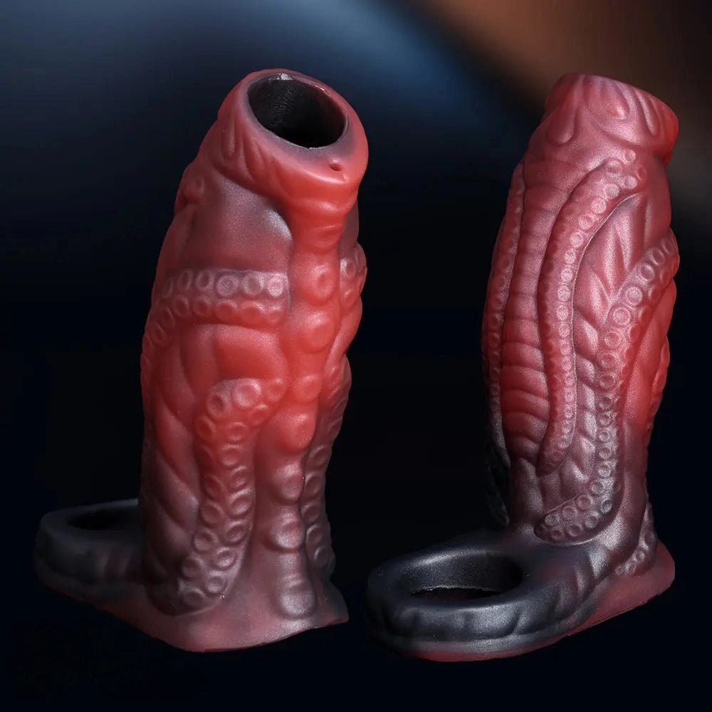 Squirting Tentacle Penis Sleeve - Cock Extension Sleeve