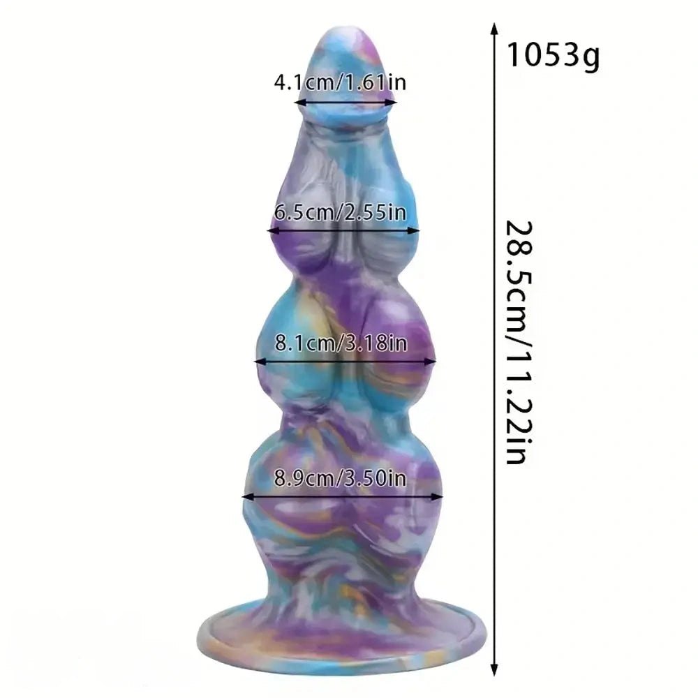 Stacked Knot Fantasy Dildo - Silicone Fantasy Knot Dildo