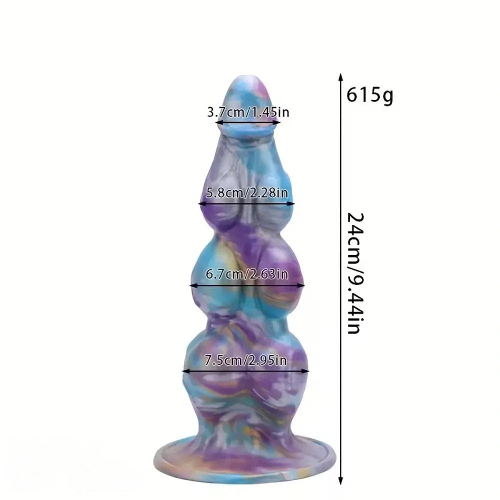 Stacked Knot Fantasy Dildo - Silicone Fantasy Knot Dildo