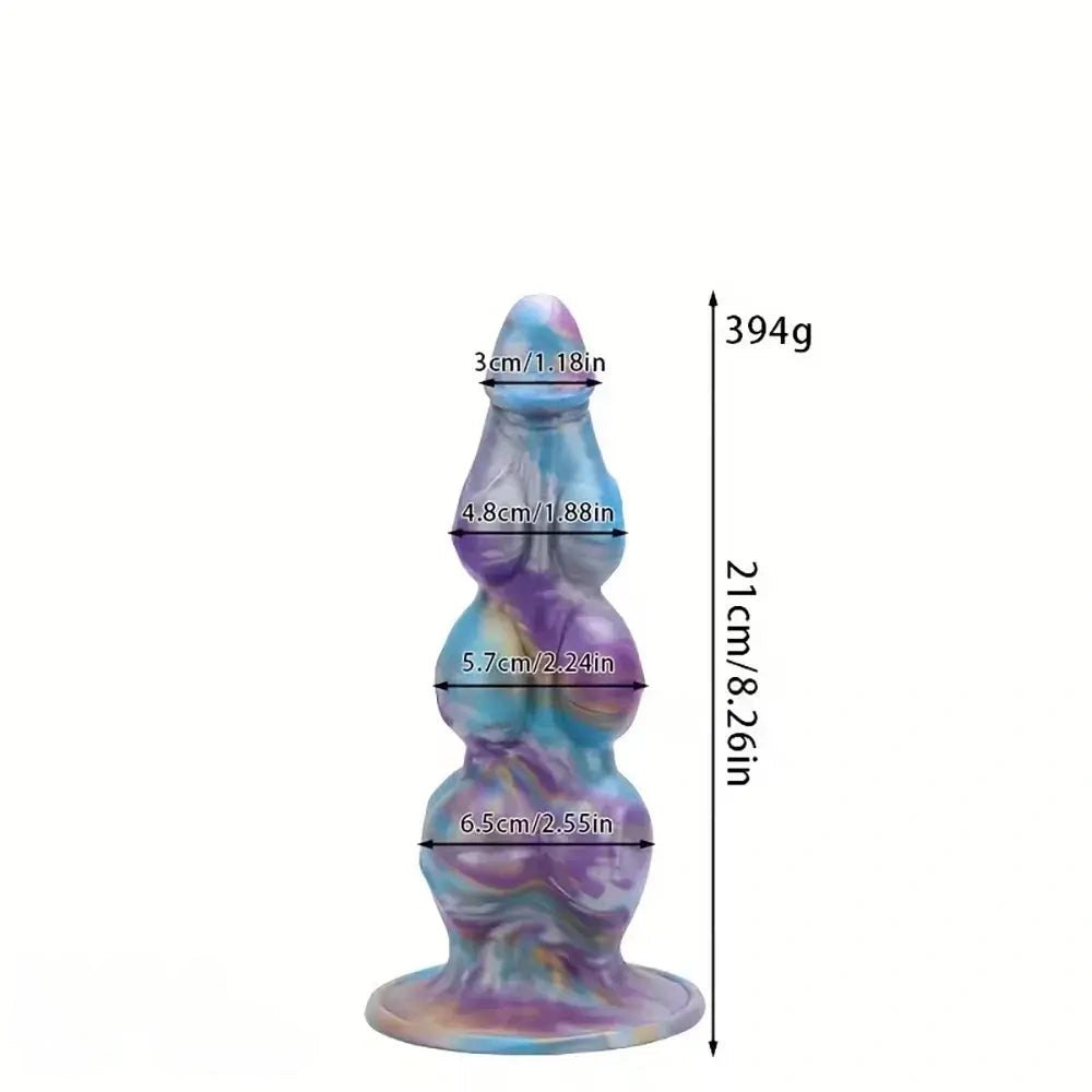 Stacked Knot Fantasy Dildo - Silicone Fantasy Knot Dildo