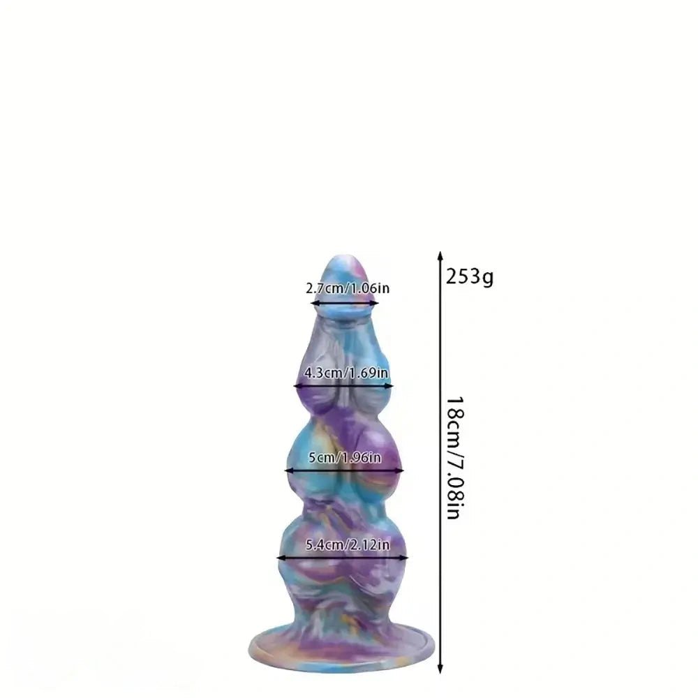Stacked Knot Fantasy Dildo - Silicone Fantasy Knot Dildo