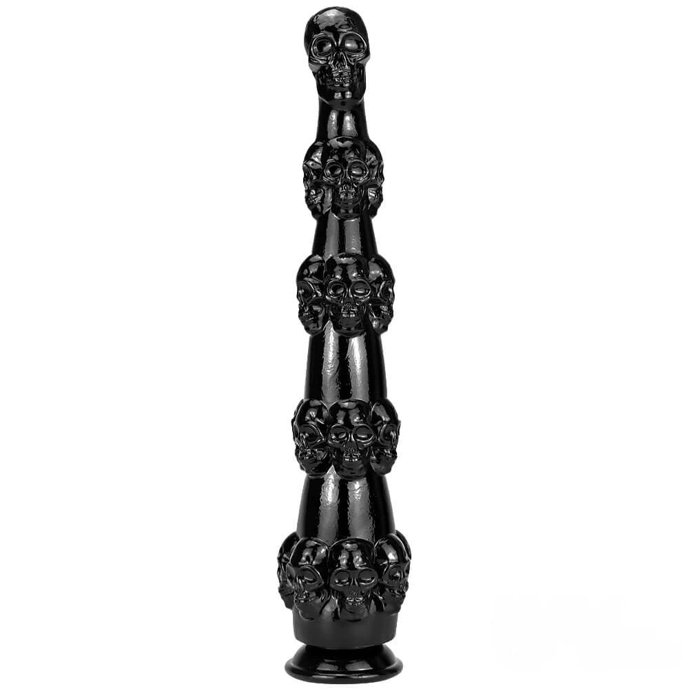 Stacked Skull Fantasy Dildo - Novelty PVC Fantasy Dildo