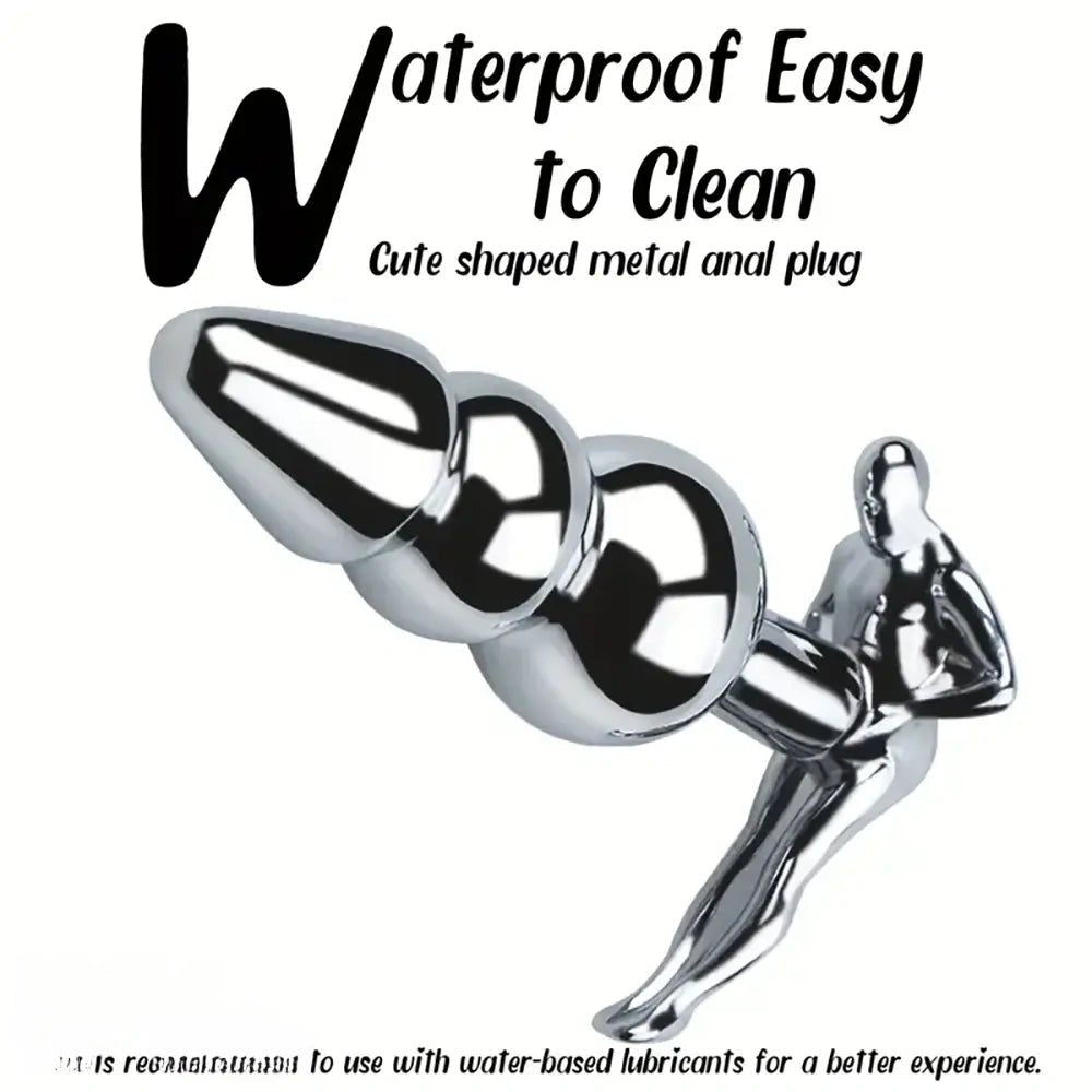Stainless Steel Anal Plug 4 Styles - Metal Toy Set
