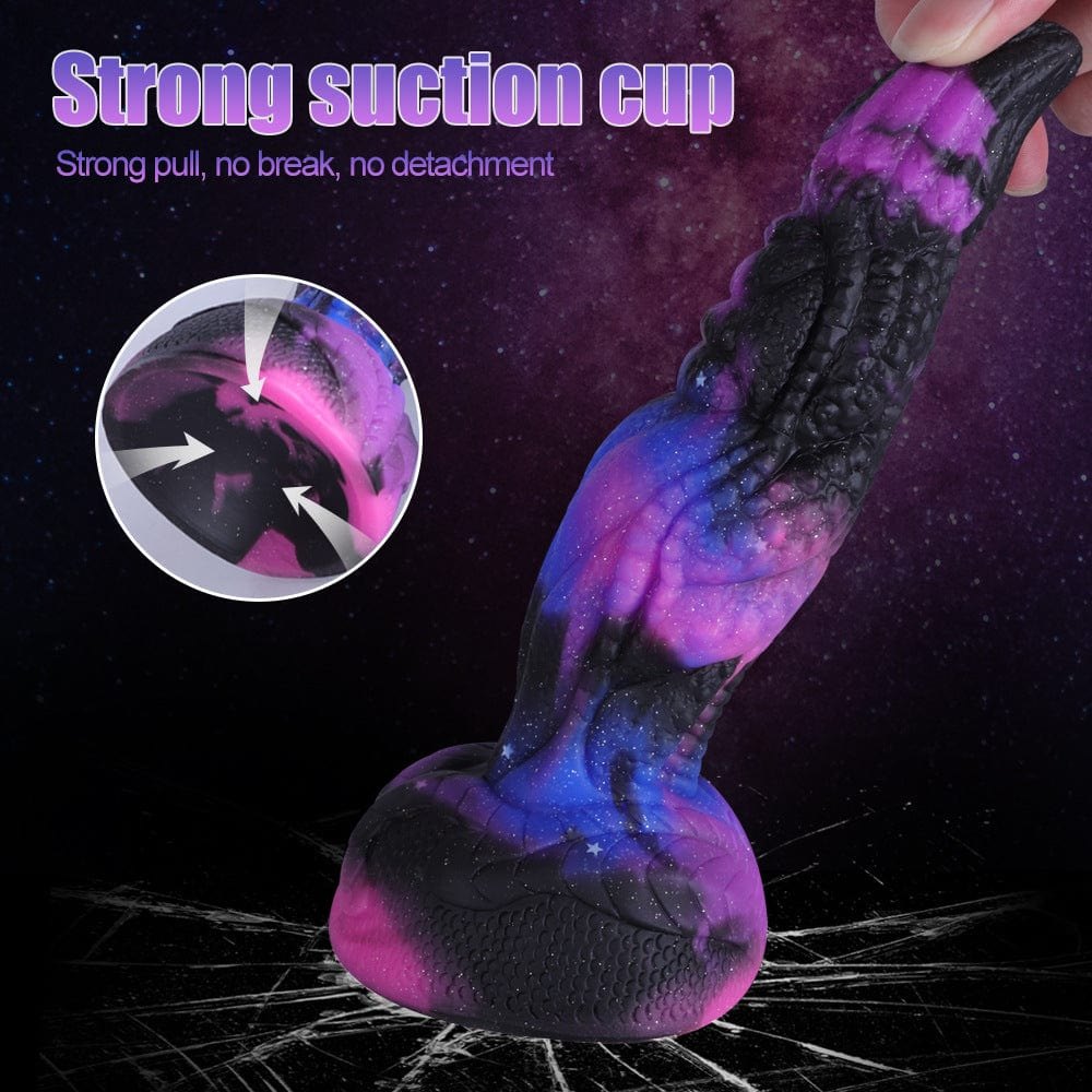Starry Fantasy Dragon Dildo - Silicone Monster Toy