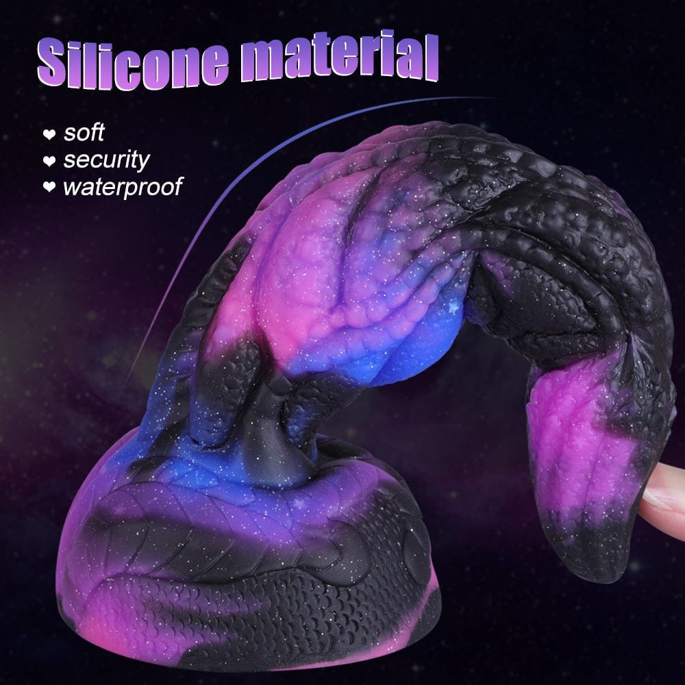 Starry Fantasy Dragon Dildo - Silicone Monster Toy