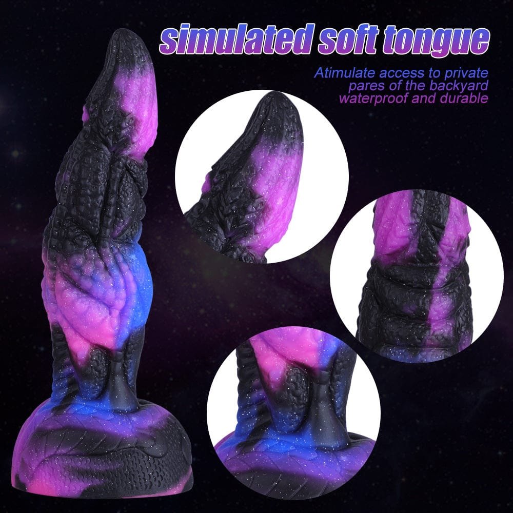 Starry Fantasy Dragon Dildo - Silicone Monster Toy