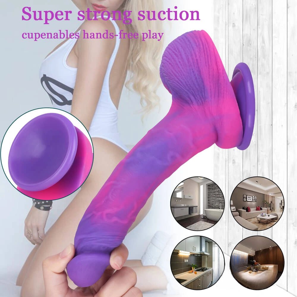 Starry Sky Fantasy Dildo 8 In - Silicone Monster Dildo