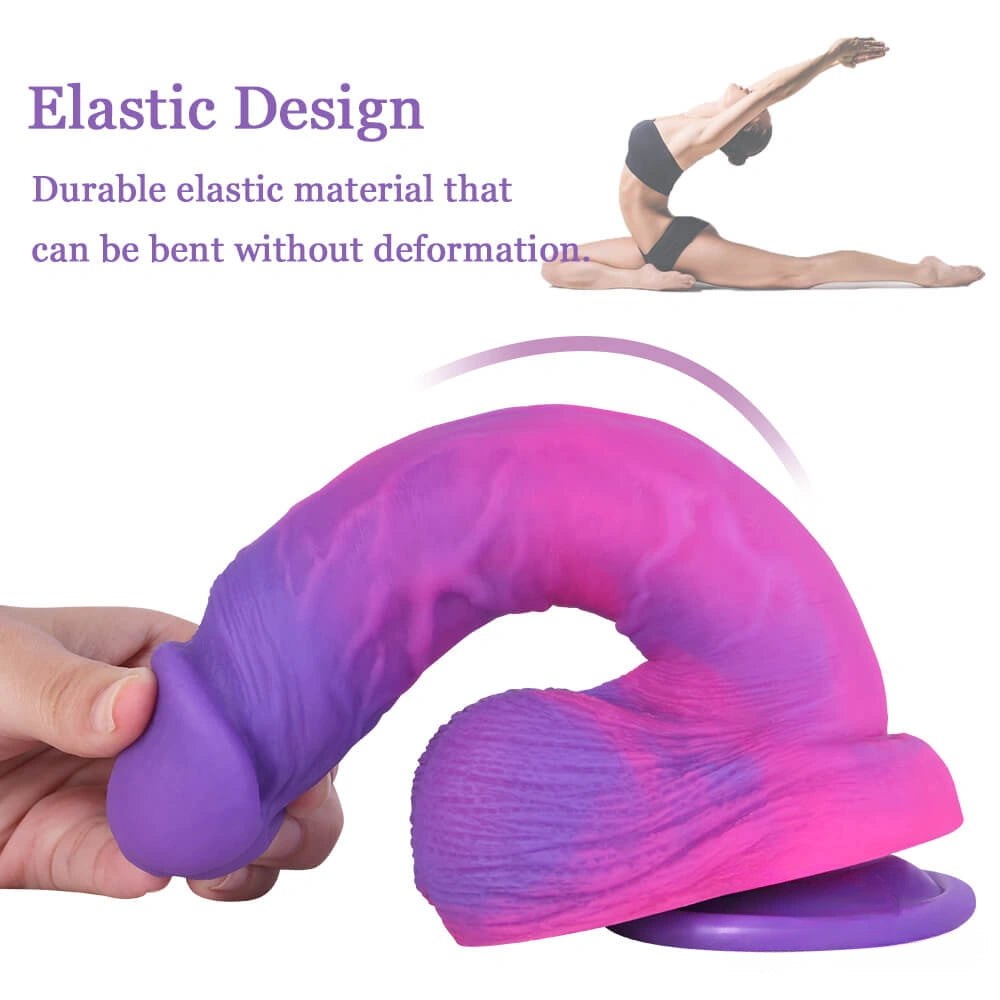Starry Sky Fantasy Dildo 8 In - Silicone Monster Dildo