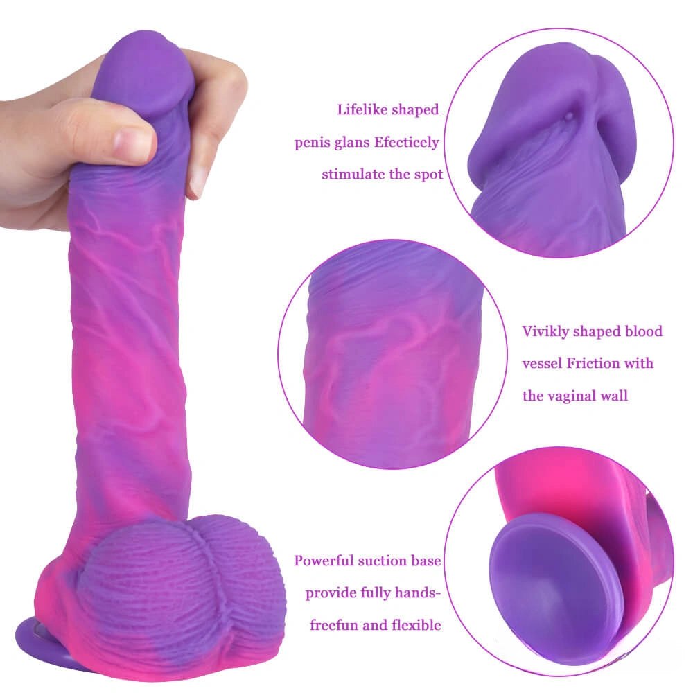 Starry Sky Fantasy Dildo 8 In - Silicone Monster Dildo