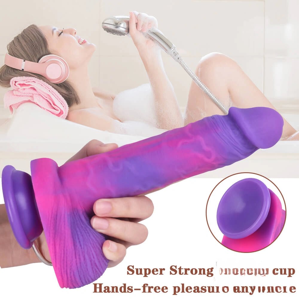 Starry Sky Fantasy Dildo 8 In - Silicone Monster Dildo