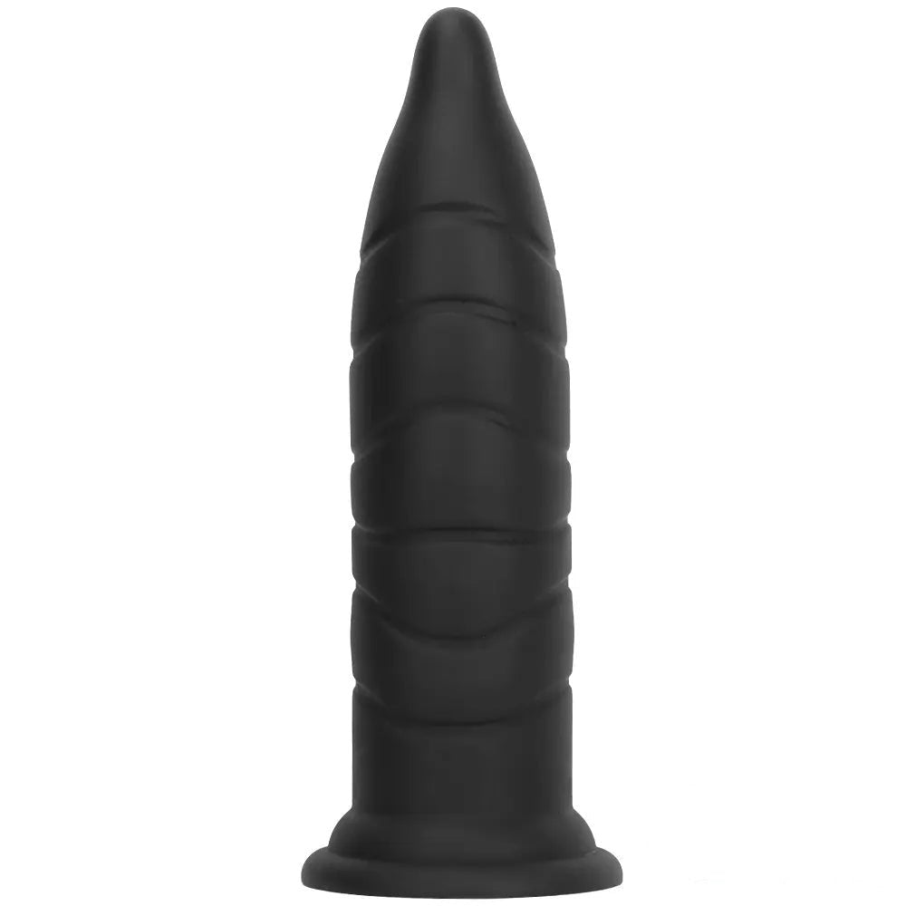 Straight Ribbed G-Spot Dildo - Silicone G-Spot Toy
