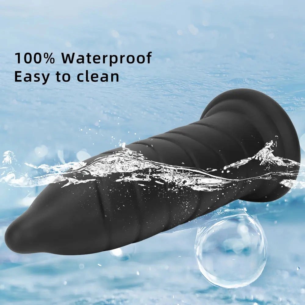 Straight Ribbed G-Spot Dildo - Silicone G-Spot Toy