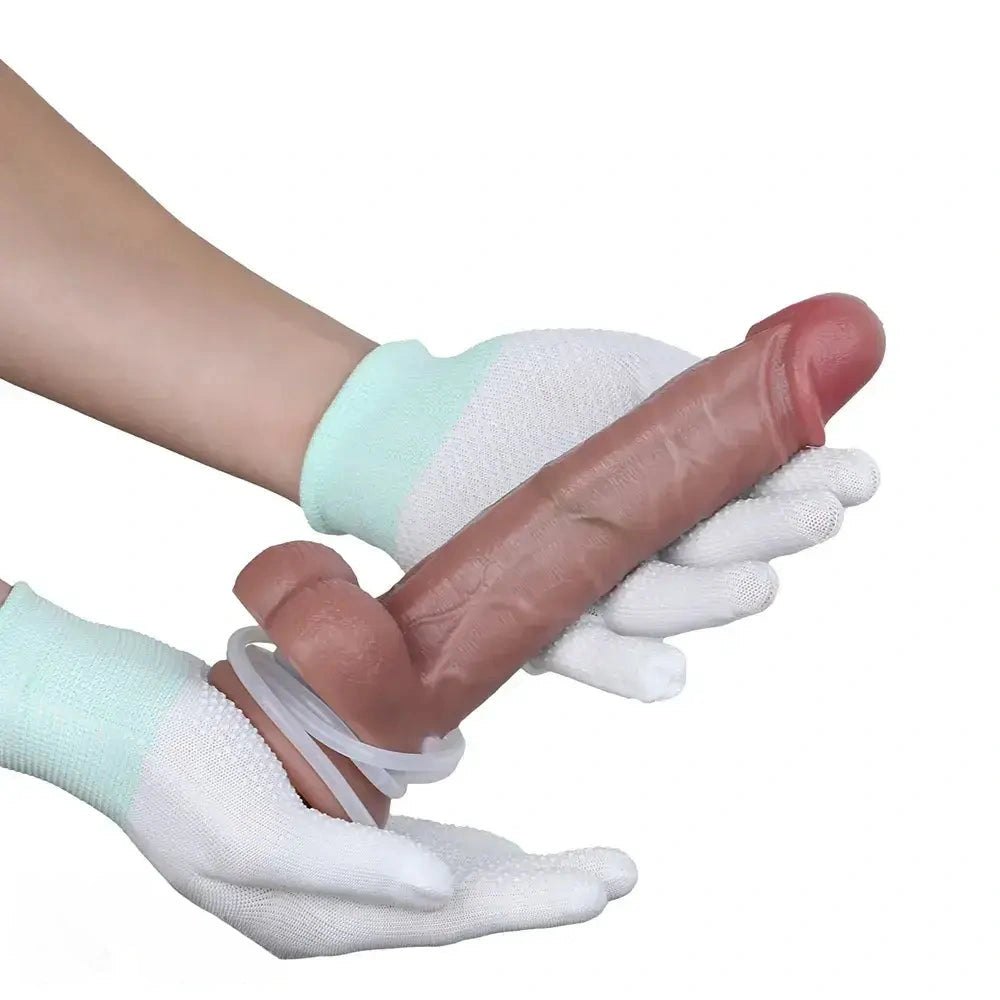 Strap-On Dildo With Pump 8in - Strap-On Harness Dildo