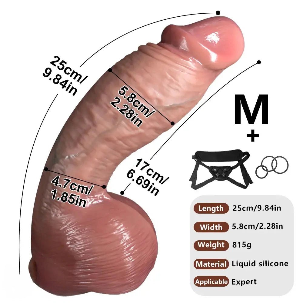 Strap-On Lifelike Dildo - Strap On Dildo for Adults