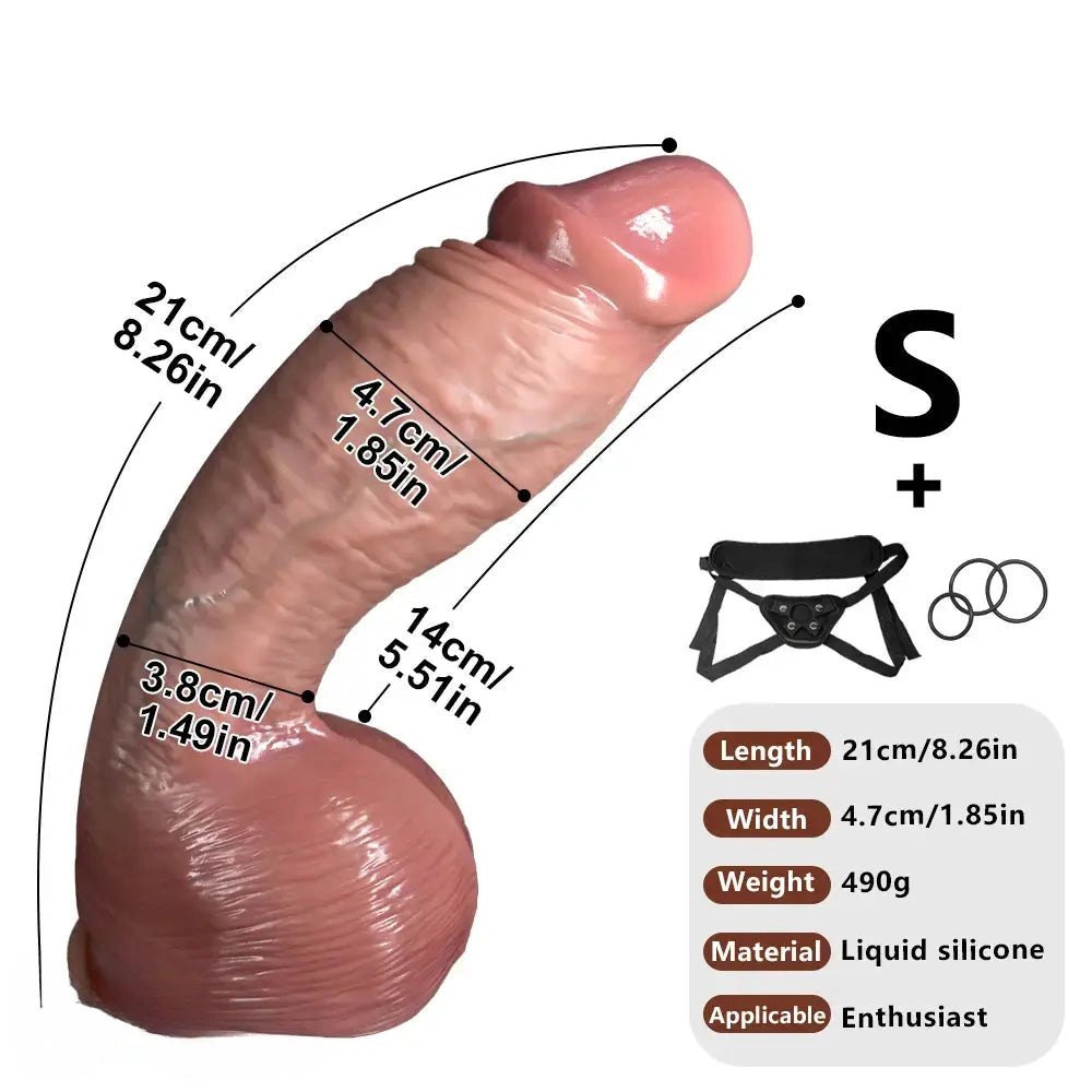 Strap-On Lifelike Dildo - Strap On Dildo for Adults