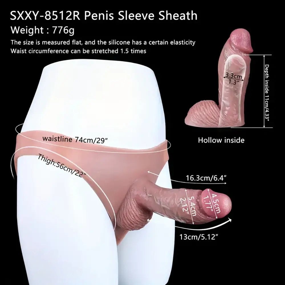 Strap-On Panty Dildo 6.4 in - Realistic Strap On Dildo